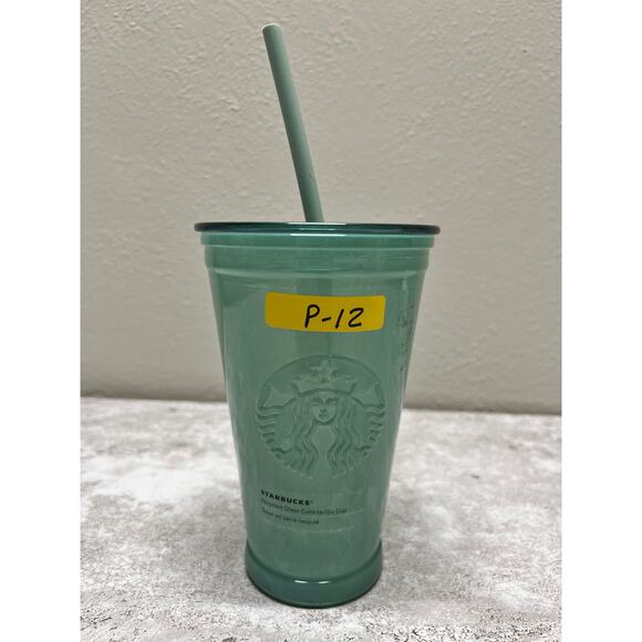 New! Starbucks Green Glass On The Go Cup - Picture 1 of 1